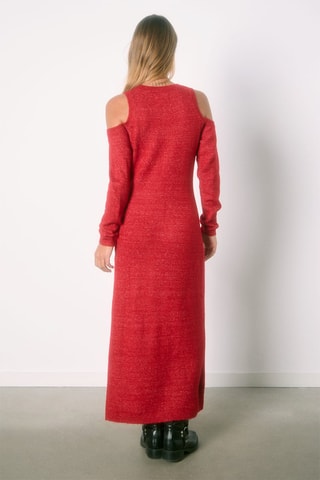 Robe pull - Rouge chiné
