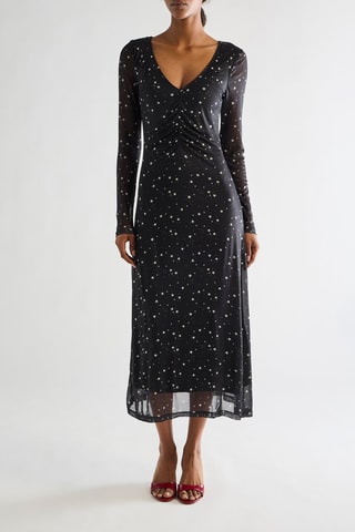 Robe midi -Noir