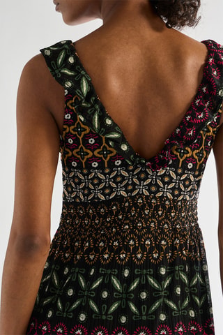 Robe longue - Noir et blanc