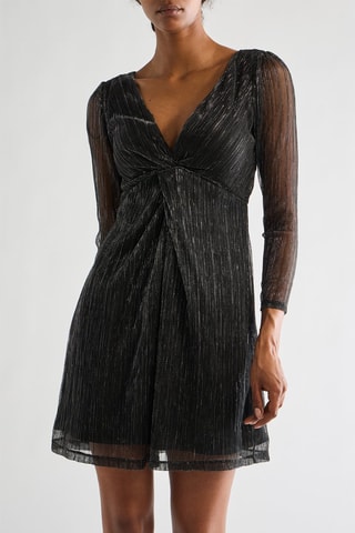 Robe patineuse - Noir chiné