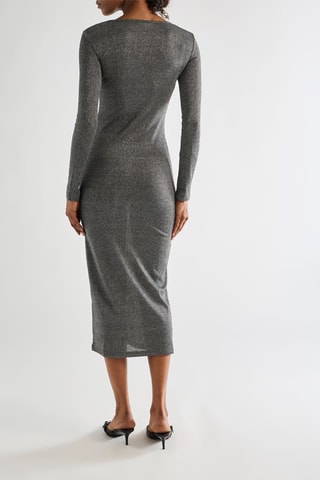 Robe midi - Argenté