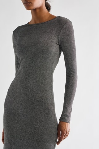 Robe midi - Argenté