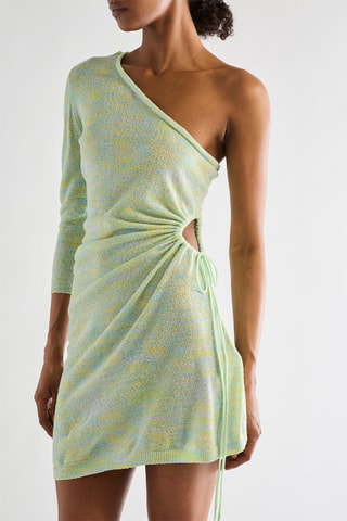 Robe asymétrique - Jaune