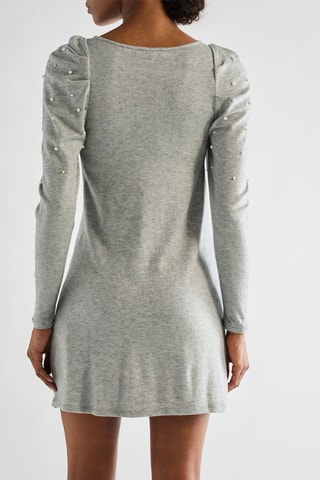 Robe droite - Gris clair chiné