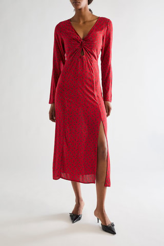 Robe midi - Rouge