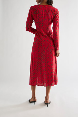 Robe midi - Rouge