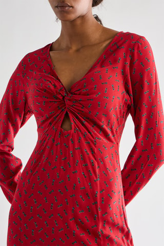 Robe midi - Rouge