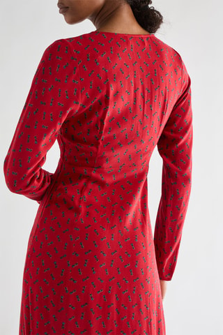 Robe midi - Rouge