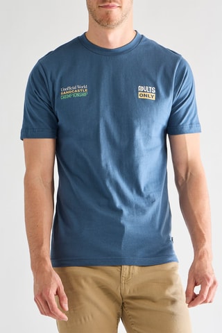 T-shirt - Petrolblauw