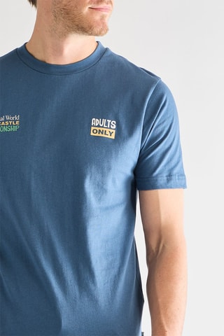 T-shirt - Petrolblauw