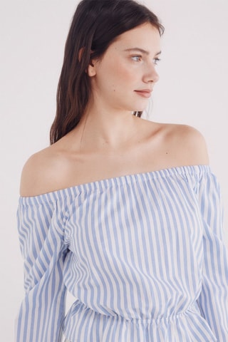 Blouse - Blanc et ciel