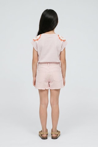 Short en jean - Rose poudré
