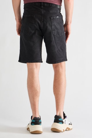 Short en jean - Noir