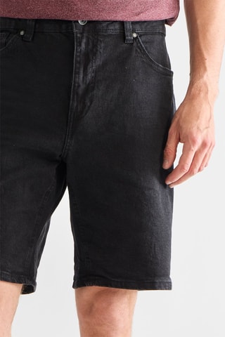 Short en jean - Noir