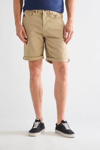 Short en jean - Beige