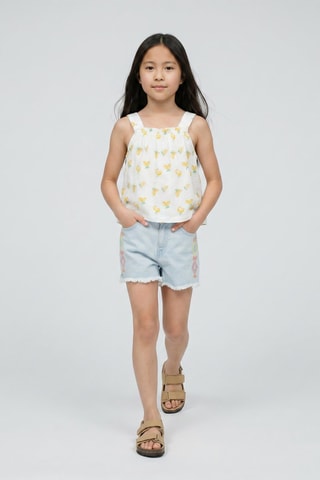 Short en jean - Bleu