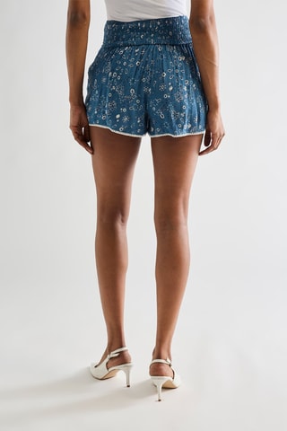 Short taille haute - Bleu foncé