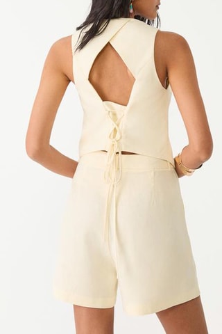 Short taille haute - Ecru