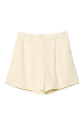 Short taille haute - Ecru