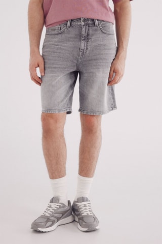Bermuda en jean - Gris clair