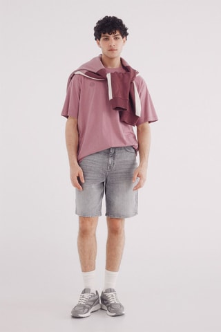 Bermuda en jean - Gris clair