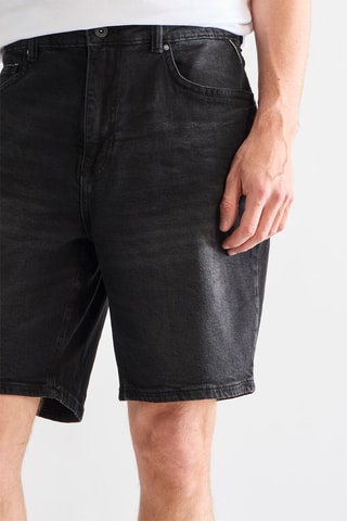 Bermuda en jean - Noir
