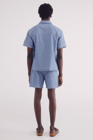 Bermuda en jean - Bleu cobalt