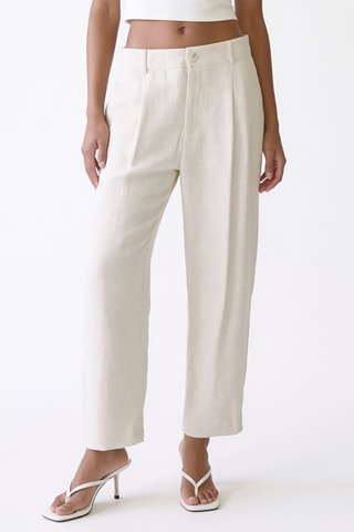 Pantalon droit - Beige