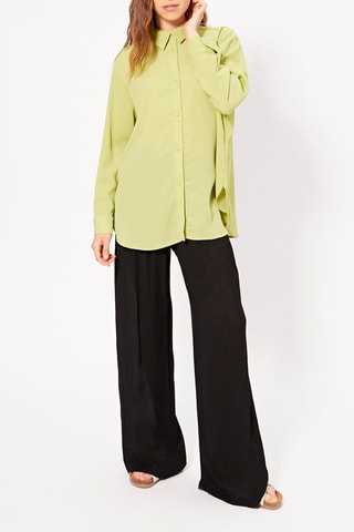 Pantalon wide legs taille haute - Noir