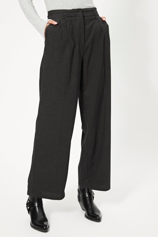Pantalon dad fit taille haute - Anthracite