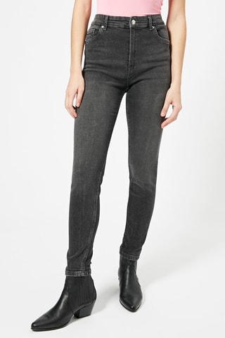Jean skinny taille haute Noir