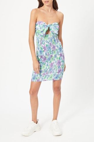 Robe bustier - Bleu et violet