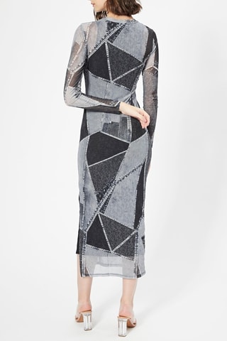 Robe droite Gris