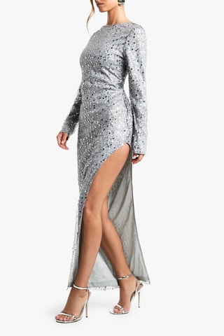 Robe longue - Gris clair