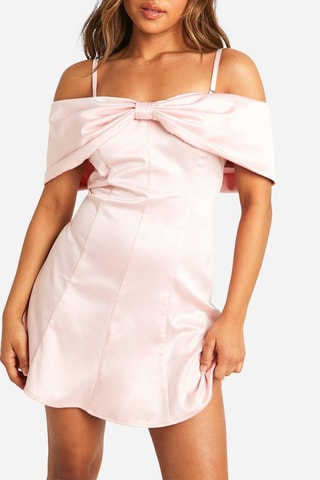 Abito a trapezio - Rosa cipria