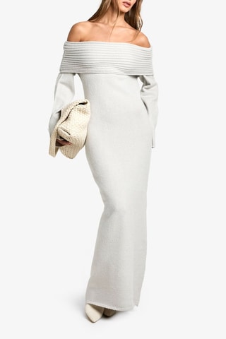 Robe longue - Gris clair