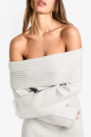 Robe longue - Gris clair