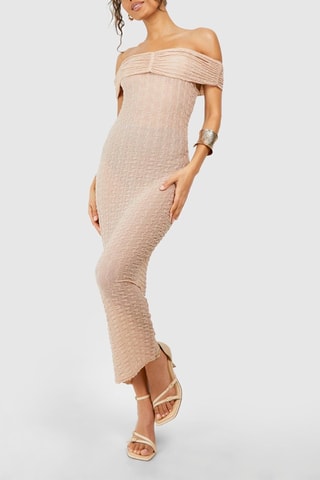Robe fourreau - Beige