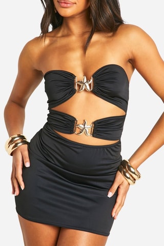 Abito bustier - Nero