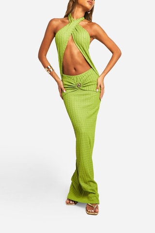 Robe longue - Vert olive