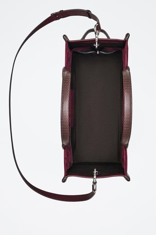 Cabas en nubuck - Bordeaux