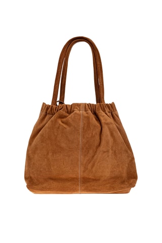 Suède Leren Trendy Handtas Cristina - Camel