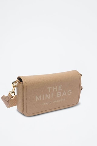 Sac bandoulière en cuir The Leather Mini Bag - Marron