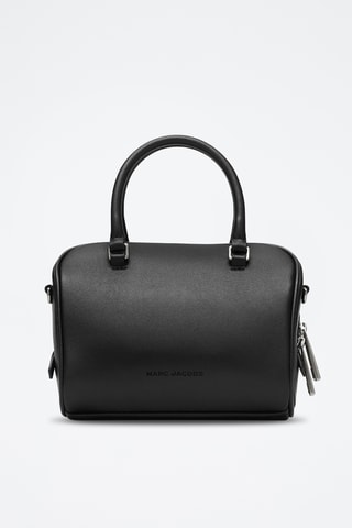 Sac bandoulière en cuir Micro Bauletto - Noir