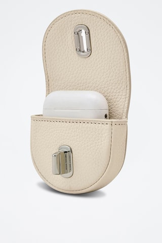Leren Handtas Large Hobo - Wit