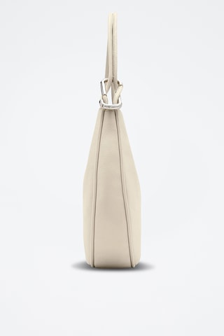 Leren Handtas Large Hobo - Wit