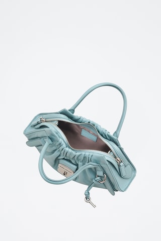Leren Handtas Small Satchel - Zwart