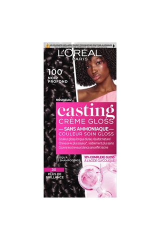 Coloration cheveux crème gloss - 100 Noir profond
