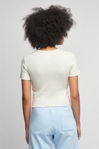 T-shirt - Ecru - Blanc et rouge