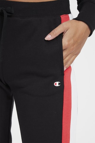 Pantalon taille haute - Noir - Blanc, noir et rouge